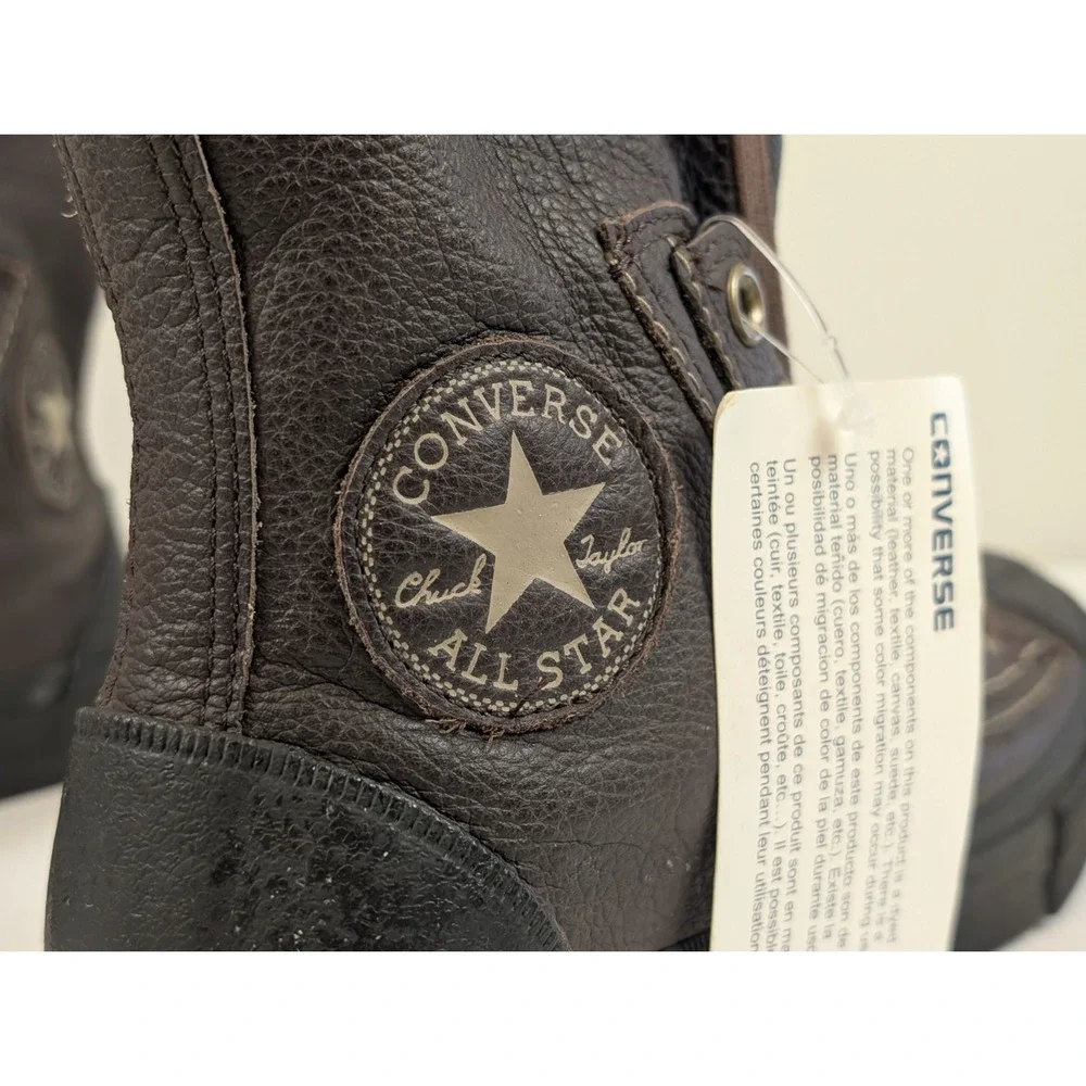 Converse Men's Chuck Taylor All Stars Combat Boot Brown Leather Size 6.5 Read